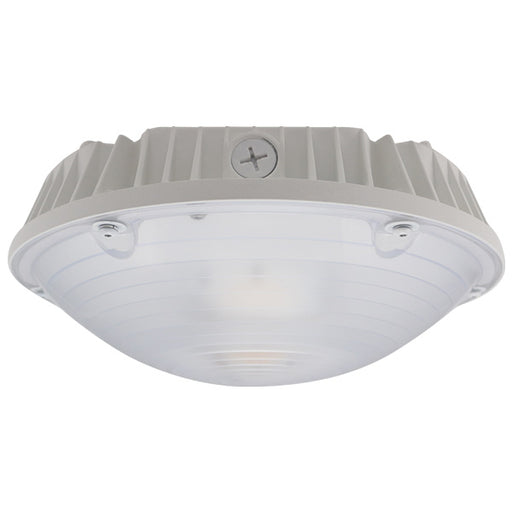 Trace-Lite Round LED Canopy Fixture 600W 5200-7818Lm Domed Lens Die-Cast Aluminum Housing 120-277V 5000K White Finish (RCL60-5K-WH)