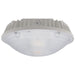 Trace-Lite Round LED Canopy Fixture 600W 5200-7818Lm Domed Lens Die-Cast Aluminum Housing 120-277V 5000K White Finish (RCL60-5K-WH)