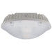 Trace-Lite Round LED Canopy Fixture 40W 5200-7818Lm Domed Lens Die-Cast Aluminum Housing 120-277V 5000K White Finish (RCL40-5K-WH)