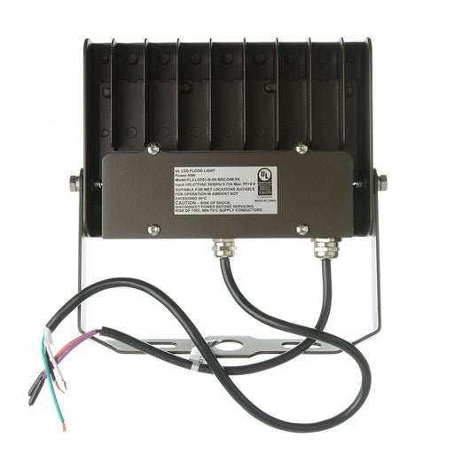 RDA Lighting FL3-LED51-B-5K-BRZ-DIM-YK Floodlight 51W 120-277V 5000K Bronze Finish 0-10V Dimming And Yoke Mount (052155)