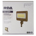 RDA Lighting FL3-LED51-B-5K-BRZ-DIM-YK Floodlight 51W 120-277V 5000K Bronze Finish 0-10V Dimming And Yoke Mount (052155)