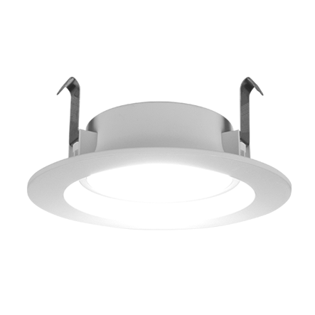 NICOR 4 Inch Recessed LED Downlight With Night Light CCT Selectable 2700K/3000K/3500K/4000K/5000K 90 CRI 120V Smooth Matte White (RDN41120S9WH)