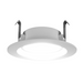 NICOR 4 Inch Recessed LED Downlight With Night Light CCT Selectable 2700K/3000K/3500K/4000K/5000K 90 CRI 120V Smooth Matte White (RDN41120S9WH)