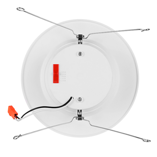 NICOR 5/6 Inch Recessed LED Downlight With Night Light CCT Selectable 2700K/3000K/3500K/4000K/5000K 90 CRI 120V Baffle Matte White (RDN561120S9WHBF)