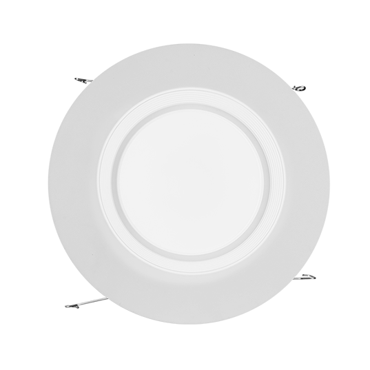 NICOR 5/6 Inch Recessed LED Downlight With Night Light CCT Selectable 2700K/3000K/3500K/4000K/5000K 90 CRI 120V Baffle Matte White (RDN561120S9WHBF)