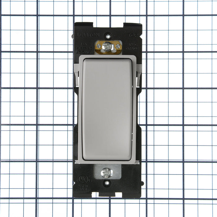 Leviton Renu 15A 120/277VAC Switch For Single-Pole Applications Pebble Gray (RE151-PG)