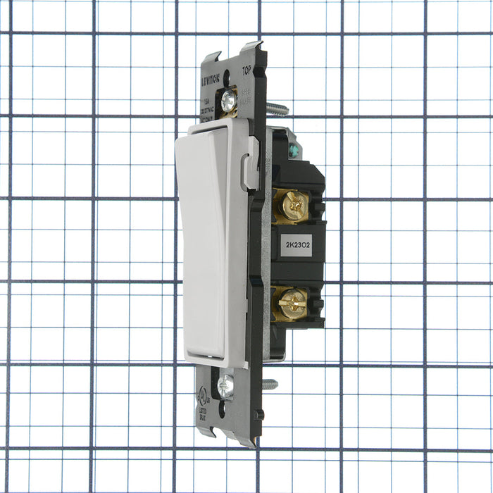 Leviton Renu 15A 120/277VAC Switch For Single-Pole Applications Pebble Gray (RE151-PG)