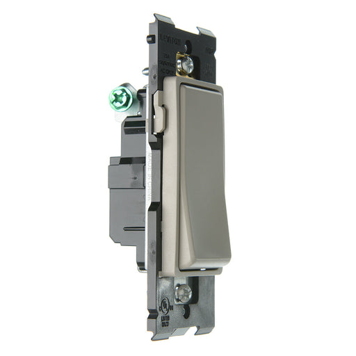 Leviton Renu 15A 120/277VAC Switch For Single-Pole Applications Wood Smoke (RE151-WS)