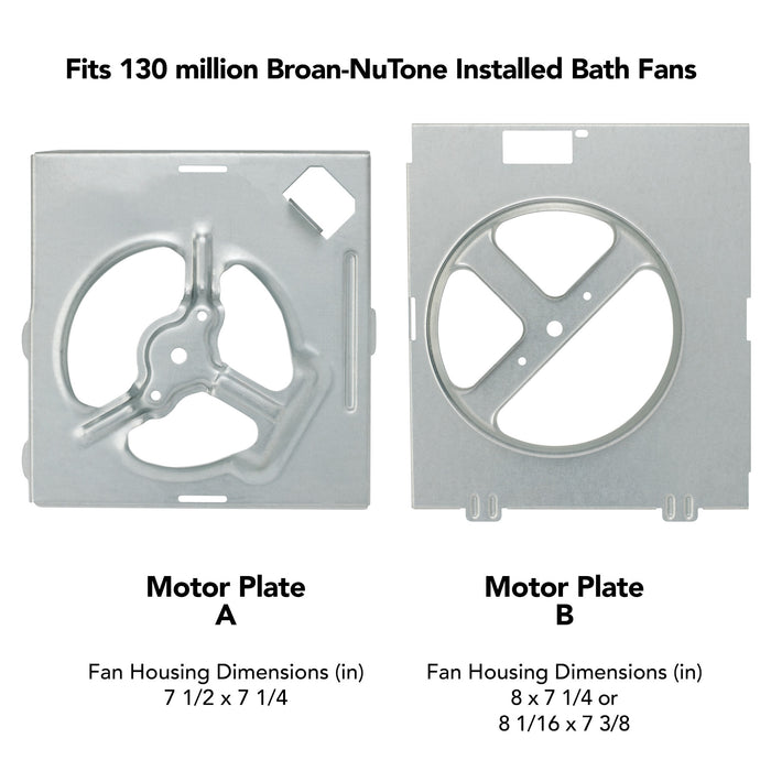 Broan-NuTone 70 CFM Bath Fan Replacement Motor And Wheel Kit (RE70BN)