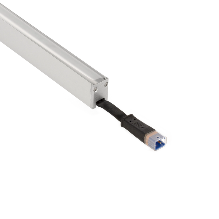 American Lighting 1 Foot 3000K Low-Voltage Wall Washer Rigid Linear LED 8W [2] Stainless Mounting Brackets And End Cap 30 Degree Beam (REIN-30K-30-1FT)