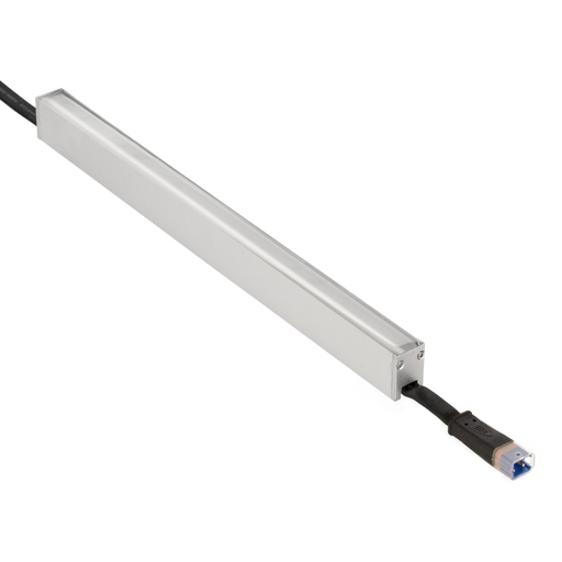 American Lighting 1 Foot 3000K Low-Voltage Wall Washer Rigid Linear LED 8W [2] Stainless Mounting Brackets And End Cap 30 Degree Beam (REIN-30K-30-1FT)