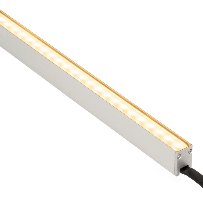 American Lighting 4 Foot 3000K Low-Voltage Wall Washer Rigid Linear LED 30W [4] Stainless Mounting Brackets And End Cap 30 Degree Beam (REIN-30K-30-4FT)