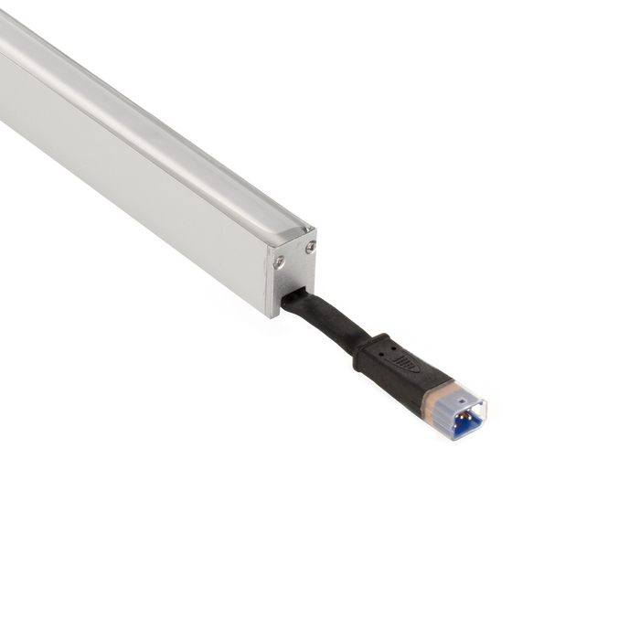 American Lighting 1 Foot RGBW Low-Voltage Wall Washer Rigid Linear LED 5W Color Changing [2] Stainless Mounting Brackets/End Cap 30 Degree Beam (REIN-RGBW-30-1FT)