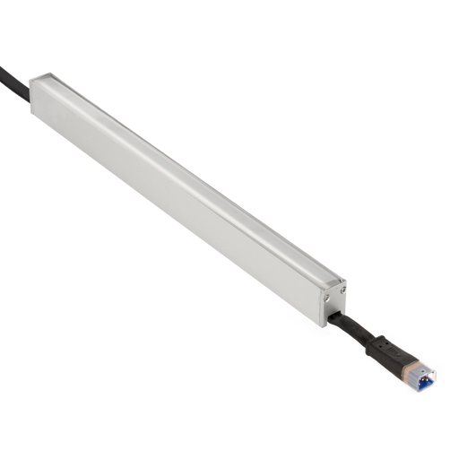 American Lighting 1 Foot RGBW Low-Voltage Wall Washer Rigid Linear LED 5W Color Changing [2] Stainless Mounting Brackets/End Cap 30 Degree Beam (REIN-RGBW-30-1FT)