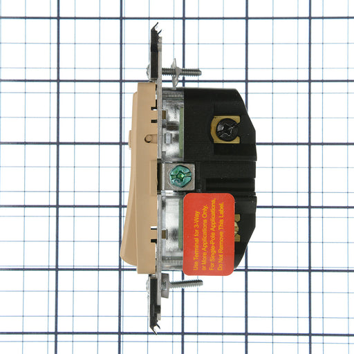 Leviton Renu 600W-120VAC Incandescent 150W LED-CFL Dimmer For Single-Pole 3-Way White LED Indicator/Brightness Display Center-Off Back/Side Wired Two Mounting Screws (REL06-WC)