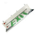 Standard-BL Recessed Edge-Lit LED Exit Single Face Green Letters Mirror Panel White Trim Plate Battery Backup (RELZXTE1GMWEM)