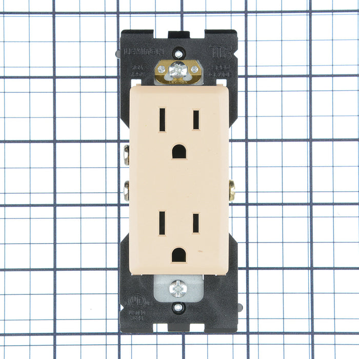 Leviton Renu 15A 125V Tamper-Resistant Receptacle Dapper Tan (RER15-DT)