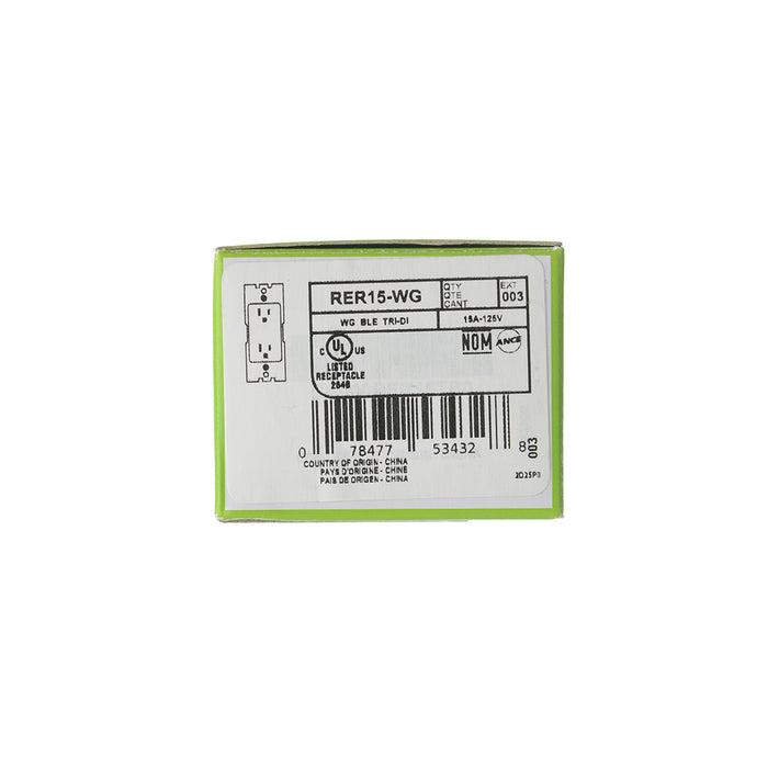 Leviton Renu 15A 125V Tamper-Resistant Receptacle Whispering Wheat (RER15-WG)