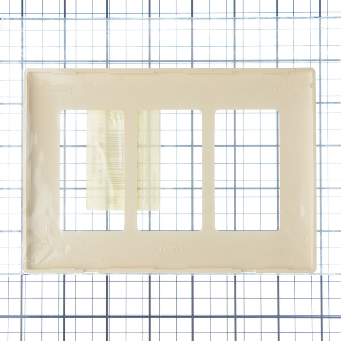 Leviton Renu 3-Gang Wall Plate Gold Coast White (REWP3-GC)