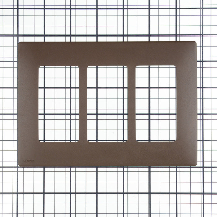 Leviton Renu 3-Gang Wall Plate Walnut Bark (REWP3-WB)