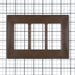 Leviton Renu 3-Gang Wall Plate Walnut Bark (REWP3-WB)