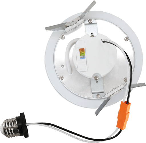 Lotus LED Lights 6 Inch Retrofit Round Ultra Slim Budget LED 12W CCT Selectable 2700K/3000K/3500K/4000K/5000K White 1000-1080Lm Air-Tight (RF-LED-6-S12W-5CCTWH-PL)