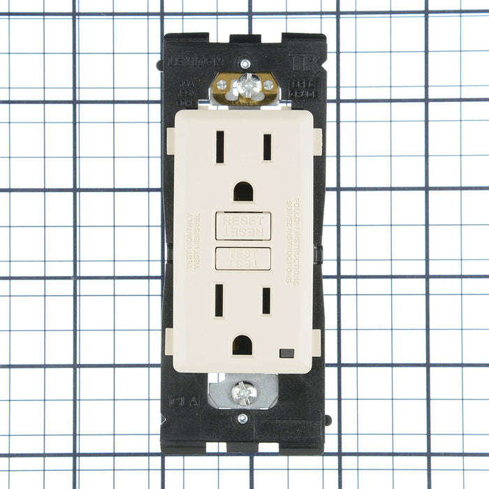 Leviton Renu 15A Tamper-Resistant Self-Test SmartlockPro GFCI Receptacle Navajo Sand (RGF15-NS)
