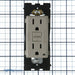 Leviton Renu 15A Tamper-Resistant Self-Test Smartlock GFCI Receptacle 125V NEMA 5-15R Wood Smoke (RGF15-WS)