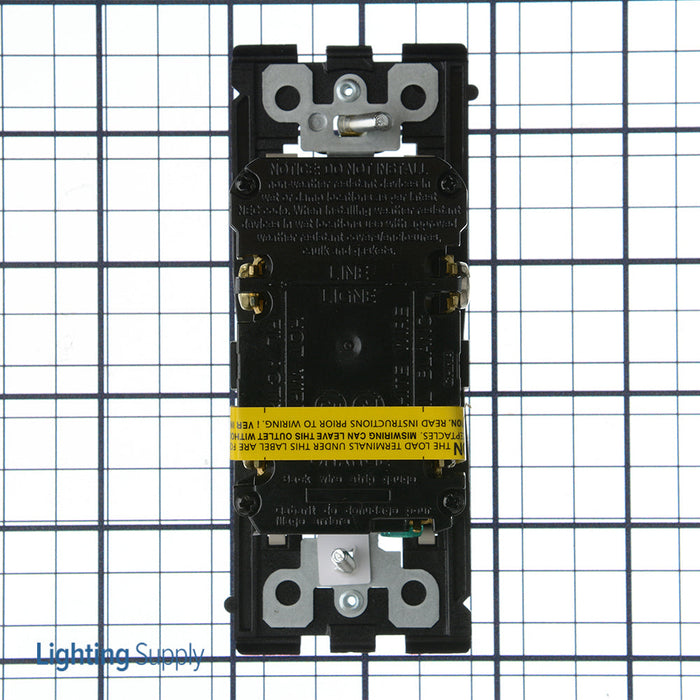 Leviton Renu 15A Tamper-Resistant Self-Test Smartlock GFCI Receptacle 125V NEMA 5-15R Wood Smoke (RGF15-WS)