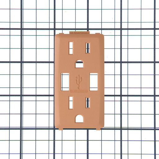 Leviton Renu Color Changing Kit For 15A USB AA Outlet Toasted Coconut (RKAA1-TC)