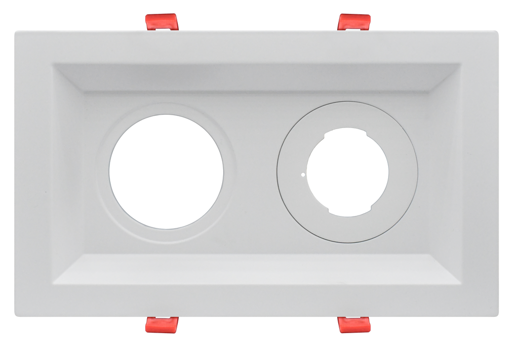 GM Lighting MiniTask Downlight Accessory--Regressed Multi-Plate 2 Fixture White For MTRA2 (RMP-2-WH)