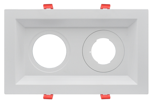 GM Lighting MiniTask Downlight Accessory--Regressed Multi-Plate 2 Fixture White For MTRA2 (RMP-2-WH)