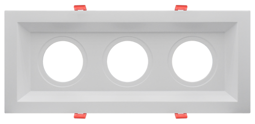 GM Lighting MiniTask Downlight Accessory--Regressed Multi-Plate 3 Fixture White For MTRA2 (RMP-3-WH)