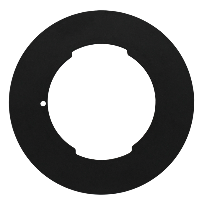 GM Lighting MiniTask Downlight Accessory--Regressed Multi-Plate 2 Inch Adapter Black For MTR2 (RMP-AD2-B)