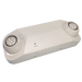 Standard-BL MR16 Semi-Recessed Thermoplastic Emergency Unit White Housing 5.0W High Lumen White LED Lamps Not Assembled In USA (RMR-16-PLED)