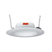 Maxlite 112188 Residential Recessed Baffle Downlight 6 Inch Round 9.5W 120V Triac Dimming 90 CRI CCT Selectable 2700K/3000K/3500K/4000K/5000K White (RRBD-6R9.5T9CS-W)