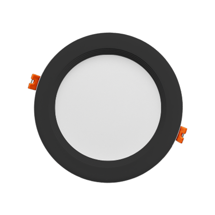 GM Lighting Regressed Slim 8 Inch Downlight 18W CCT Selectable 2700K/3000K/3500K/4000K/5000K 120V 90 CRI Black (RSD-8-5CCT-BK)