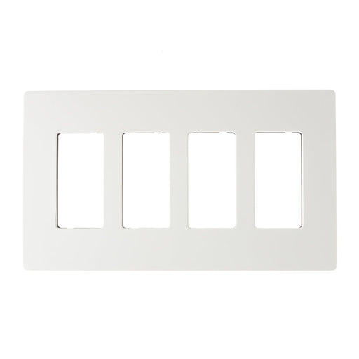 Pass And Seymour Radiant Screwless Wall Plate 4-Gang White (RWP264W)