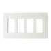 Pass And Seymour Radiant Screwless Wall Plate 4-Gang White (RWP264W)