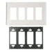 Pass And Seymour Radiant Screwless Wall Plate 4-Gang White (RWP264W)
