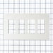 Pass And Seymour Radiant Screwless Wall Plate 4-Gang White (RWP264W)