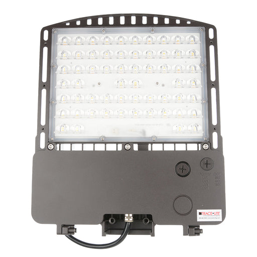 Trace-Lite Small LED Area Light Power/Color Switchable 40W/60W/80W/100W 3000K/4000K/5000K Type III 120-277VAC 0-10V Pole Mount Arm Twist Lock Photocontrol/Receptacle (RXAR-100-3-VS-CP-BR-A-TLPC)