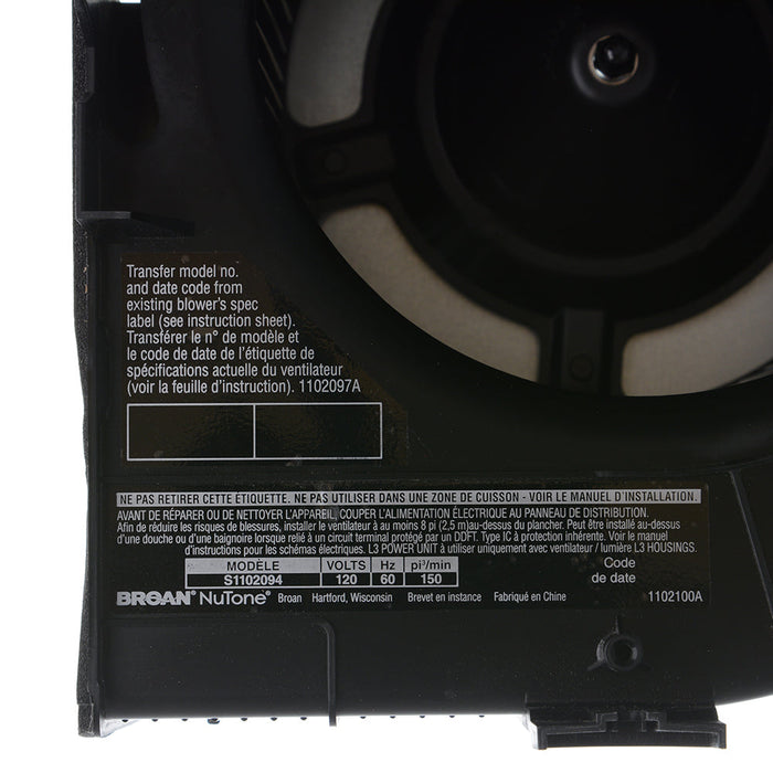 Broan-NuTone Service Assembly BLDC Blower Multi-Qt DC (S1102094)