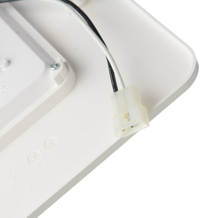 Broan-NuTone Clean Cover Light Grille Assembly - Includes Grille 2 Clips 2 Clip Screws And LED Module (S1114048)