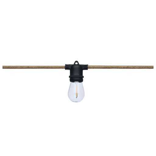 SATCO/NUVO 16 Foot LED Natural Rope String Light [10] S14 Lamps E26 Sockets 2700K 120V (S11196)