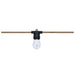 SATCO/NUVO 16 Foot LED Natural Rope String Light [10] S14 Lamps E26 Sockets 2700K 120V (S11196)