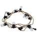 SATCO/NUVO 16 Foot LED Natural Rope String Light [10] S14 Lamps E26 Sockets 2700K 120V (S11196)