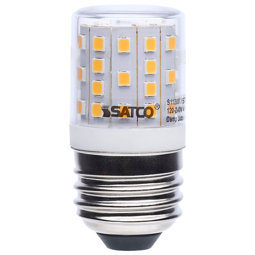 SATCO/NUVO 3.5W T14 LED 3000K Medium E26 Base Clear Finish Appliance Lamp 120-240V (S11200)