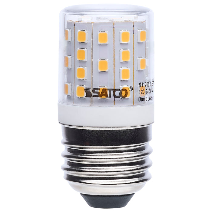 SATCO/NUVO 3.5W T14 LED 3000K Medium E26 Base Clear Finish Appliance Lamp 120-240V (S11200)