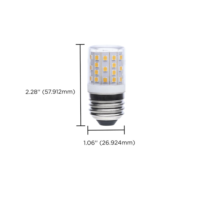 SATCO/NUVO 3.5W LED T14 E26 Base 3000K Clear 120-240V (S11205)